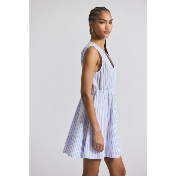 New DEREK LAM 10 CROSBY Tia Sleeveless Stripes Cotton Dress - Picture 3 of 9